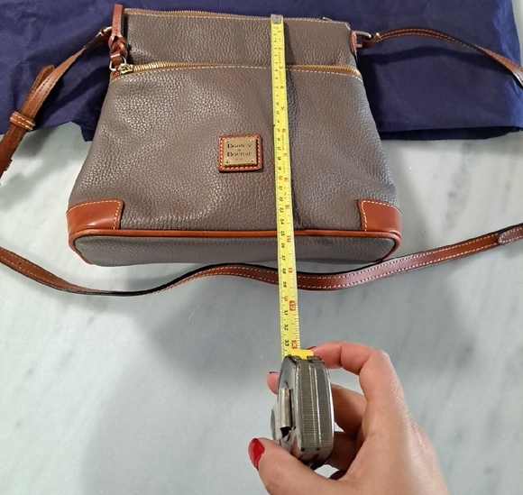 Dooney & Bourke Taupe and Tan Crossbody Bag - Picture 3 of 8